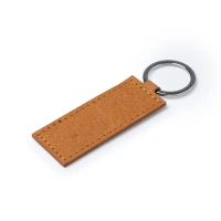 Portachiavi in Pelle Riciclata - Rettangolo