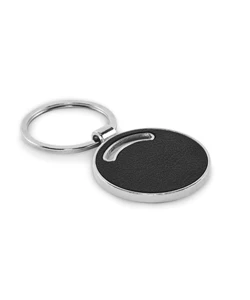 Portachiavi in Pelle e Metallo - Tondo